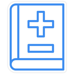Vector Design Medical Book Icon Style
