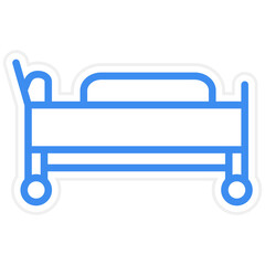 Vector Design Stretcher Icon Style