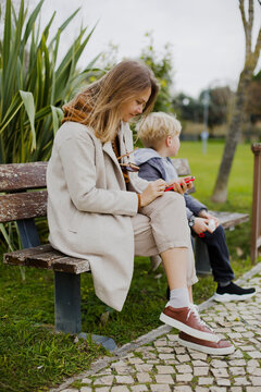 woman in the park