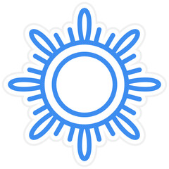 Vector Design Sun Icon Style