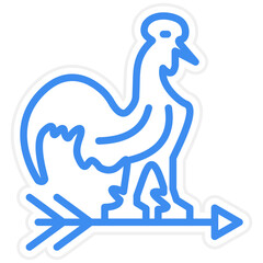 Vector Design Weathercock Icon Style