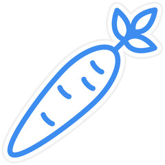 Vector Design Carrots Icon Style