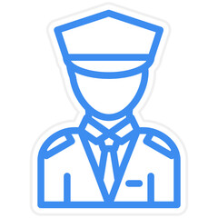 Obraz premium Vector Design Security Guard Icon Style