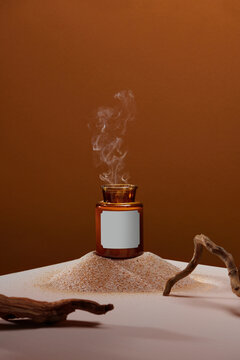 Handmade ecological and vegan soy wax candles with wooden wick.