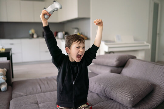 Child Wins The Video Game