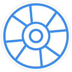 Naklejka premium Vector Design CD Icon Style