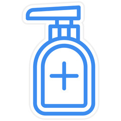 Obraz premium Vector Design Hand Sanitizer Icon Style