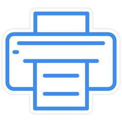 Vector Design Printer Icon Style