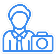 Vector Design Cameraman Icon Style