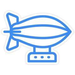 Vector Design Zeppelin Icon Style © designing ocean