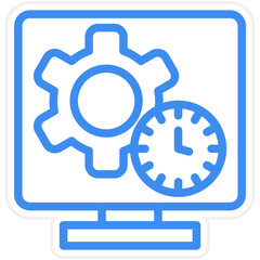 Vector Design Monitor Icon Style