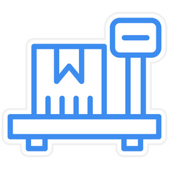 Vector Design Parcel Weight Icon Style