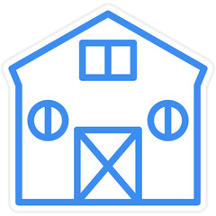 Vector Design Barn Icon Style