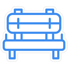 Vector Design Bench Icon Style