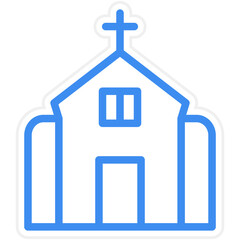 Vector Design Church Icon Style