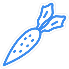 Vector Design Carrots Icon Style
