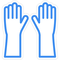 Vector Design Gloves Icon Style
