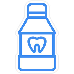 Vector Design Mouthwash Icon Style