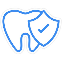 Vector Design Tooth Protection Icon Style
