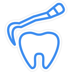 Vector Design Tooth Scaling Icon Style