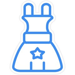 Vector Design Birthday Dress Icon Style