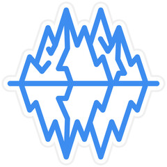 Vector Design Glacier Icon Style