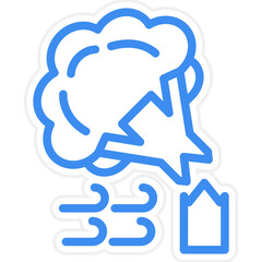 Vector Design Tree Broken Icon Style