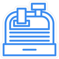 Vector Design Cashier Machine Icon Style