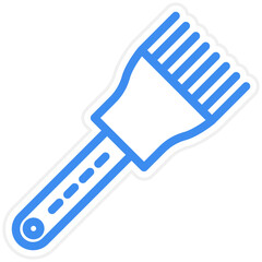 Vector Design Basting Brush Icon Style