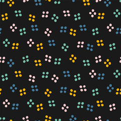 Fototapeta na wymiar Seamless pattern with colorful dots