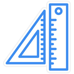 Vector Design Ruler Icon Style
