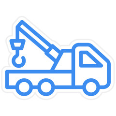 Vector Design Tow Truck Icon Style