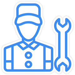 Vector Design Mechanic Icon Style