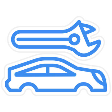 Vector Design Car Body Repair Icon Style