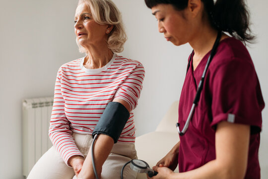 Senior Woman on Regular Doctor Check Up