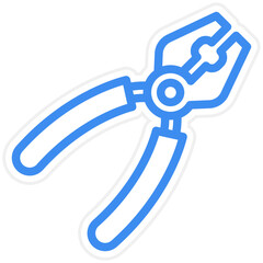 Vector Design Pliers Icon Style