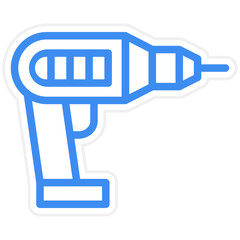 Vector Design Driller Icon Style