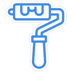 Vector Design Paint Roller Icon Style