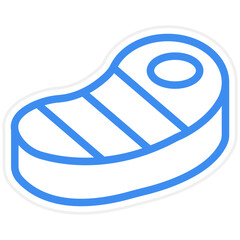 Vector Design Steak Icon Style