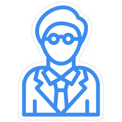 Vector Design Grandfather Icon Style