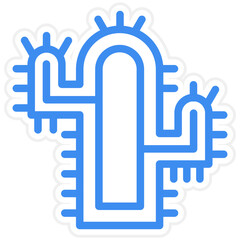 Vector Design Cactus Icon Style