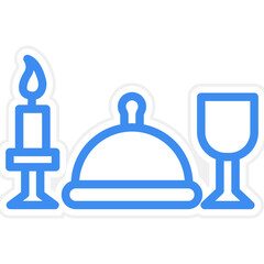 Vector Design Dinner Icon Style