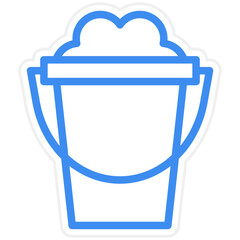 Vector Design Sand Bucket Icon Style