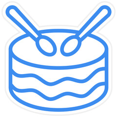 Vector Design Drum Icon Style