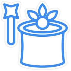 Vector Design Magic Trick Icon Style