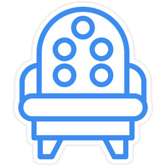 Vector Design Cinema Chairs Icon Style