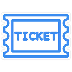 Vector Design Ticket Icon Style