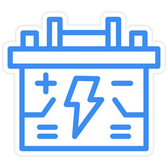 Vector Design Accumulator Icon Style