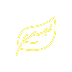 Fototapeta premium Neon Leaf