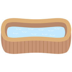 Wooden Jacuzzi Swimming Pool Summer Swim Area Collection
